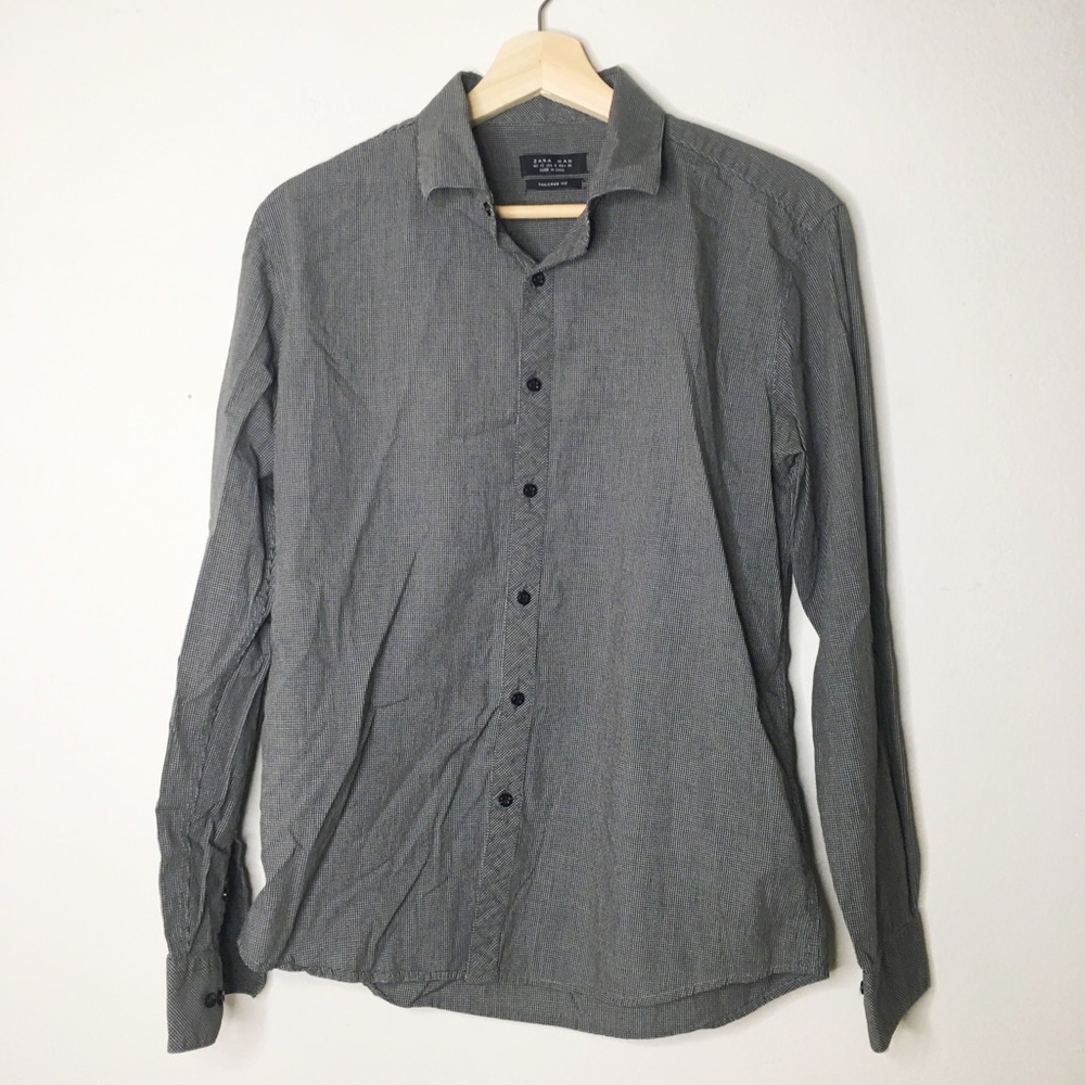 Zara gray dress shirt